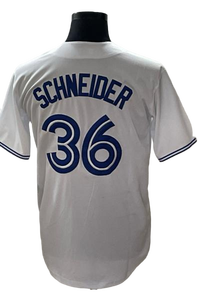 Maillot de baseball <span class=keywords><strong>blanc</strong></span> entièrement brodé Toronto 2026 pour homme, grande taille, manches courtes # 27 Guerrero Jr # 11 Bichette # 30 Kirk Polyester - Product Image 4