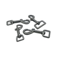 Mousqueton pivotant en métal 15mm 20mm 25mm pour laisse de chien, porte-clés, quincaillerie de couture et accessoires de bricolage