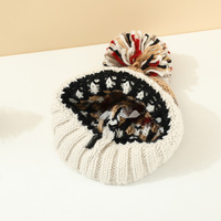 Gorro de Invierno de Moda Otoño-Invierno al por Mayor, Gorro de Punto Jacquard de Alta Calidad con Pompón, Unisex, Transpirable e Impermeable