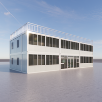 DXH Maison préfabriquée en conteneur plat en acier personnalisé pour appartement, design moderne, respirante, multifonctionnelle, maison de fête
