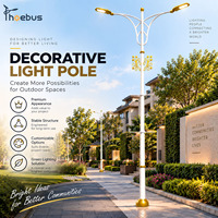 Poteau d'éclairage décoratif de style européen OEM & ODM pour l'éclairage extérieur des parcs et jardins