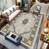 Tapis de sol vintage 3D en polyester, style bohème moderne, motif floral, écologique, grande surface, style turc, pour salon, maison, prière