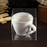 Boîte de rangement carrée en PVC transparent, multi-tailles, anti-poussière, pour bijoux, chocolat, cadeaux, organiseur pour fête, mariage, anniversaire, événement