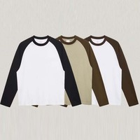 T-shirt en coton lourd 270 g/m² avec logo personnalisé |   Vêtements de Travail en Gros pour Équipes - Haut à Manches Longues |   T-shirt streetwear vierge, directement de l'usine