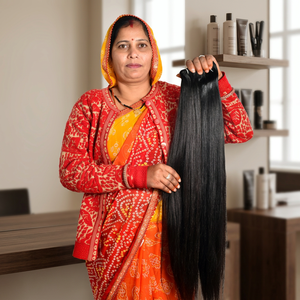 Indian Hair Tamil Nadu Remy Unprocessed Human Temple Hair Deep Wave Smooth <b>Braiding</b> Machine Double Weft Weave <b>Extensions</b> 100g - Product Image 1