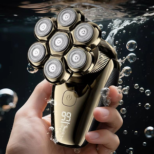 CITICITY Men's 7 Blade IPX7 Waterproof Electric <b>Shaver</b> 5 in 1 Set with USB Charging & LED Display Screen Magnetic Rotary <b>Shaver</b> - Product Image 4