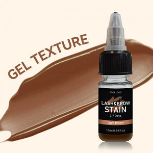 Hennova Plant Based Free PPD No Need Developer Variants Black <span class=keywords><strong>Brown</strong></span> No Need Wipe 10ml Stay 3-7 Days Brow Lash Tint Stain <span class=keywords><strong>Gel</strong></span> - Product Image 1