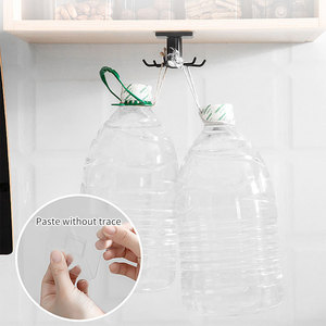 Estante de Almacenamiento de Cocina Montado en la Pared Sin Necesidad de Taladrar con Ganchos Giratorios para Espátulas, Cucharas y Otros Utensilios - Product Image 4