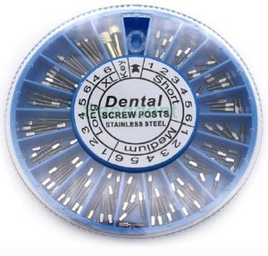 Migliore qualità 120 pz dentale placcato oro vite Post dentale vite impianto forniture dentali canale radicolare endodontico vite Post - Product Image 5