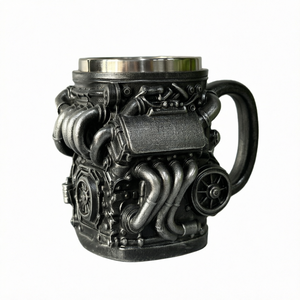 Taza de Resina 3D con Diseño de Motor de Fórmula 1 Vintage, Recuerdo de Auto con Revestimiento de Acero Inoxidable, Regalo para Entusiastas de F1 - Product Image 1