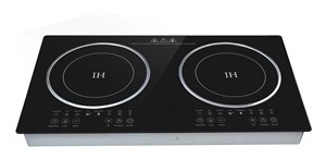 طباخ حثي مدمج 2-شعلة مع مواقد سيراميك لنطاق الطهي المنزلي - Product Image 3