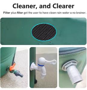 GARTENKREFT RW01 Rond PVC Eau pluviale pour réservoir à <span class=keywords><strong>vessie</strong></span> Baril de stockage pour piscine <span class=keywords><strong>50L</strong></span> - Product Image 4