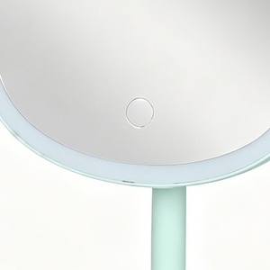 Miroir de Maquillage LED Kawaii à Oreilles de <span class=keywords><strong>Chat</strong></span>, Capteur Tactile, Luminosité Réglable, Base de Rangement, Grossissement 1x, Verre Plastique, Usage Quotidien - Product Image 4