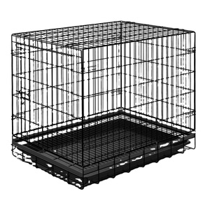 <span class=keywords><strong>Jaula</strong></span> de viaje para perros portátil sencilla al por mayor, bandeja de plástico plegable de hierro soldado, <span class=keywords><strong>jaula</strong></span> para perros pequeños para el <span class=keywords><strong>maletero</strong></span> de coches de viaje - Product Image 1