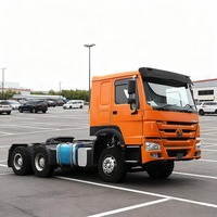 Penjualan Terbaru HOWO 6x4 Euro 3 351-450hp Truk Traktor Diesel Tugas Berat Setir Kiri Kamera Belakang