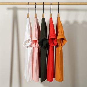 เสื้อยืดผู้ชายคอกลมแขนสั้นทรงโอเวอร์ไซส์ ผ้าฝ้าย 100% 220GSM  สั่งทำได้ตามต้องการ  จำนวนสั่งขั้นต่ำน้อย เหมาะสำหรับงานพิมพ์ลาย - Product Image 2