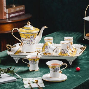 ชุดกาแฟเซรามิกเคลือบเงาสไตล์ยุโรปขายดีสำหรับจิบชายามบ่าย - Product Image 2