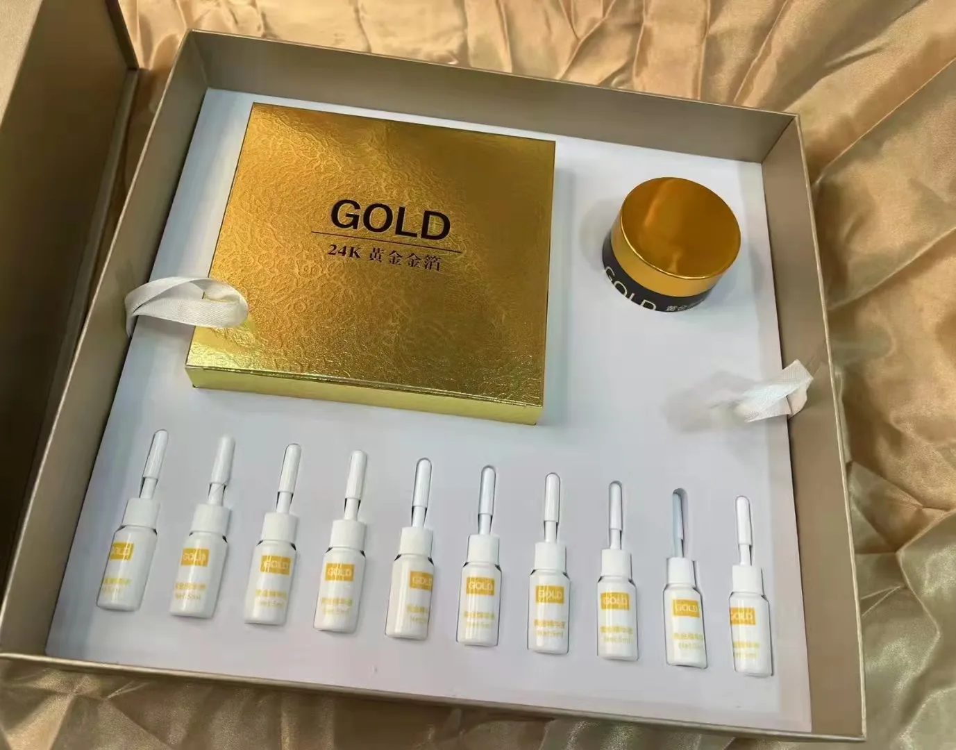 B Hot Selling Rejuvenation Kit 24k Gold Foil Skin Care Kit Beauty Spa Care Therapy Detoxification Firming And Enhancement