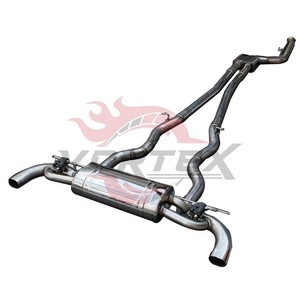 Vortex Quad Carbon Tip Valved Muffler Fit BMW 840i 2019-2022 Stainless Steel Full Catback Sport <b>Exhaust</b> Assembly - Product Image 4