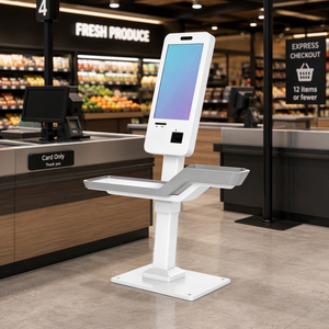 23.8 Inch Android Self Service Kiosk RK3568 4+64 Floor Standing Touch Screen Ordering Machine with 80mm <b>Printer</b> and FM60 <b>Scanner</b> - Product Image 3
