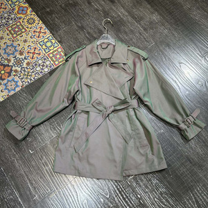 Bettergirl 2025 Début de l'automne nouveau col à rabat à manches longues ceinture fermeture à la taille lâche petit homme veste haut - Product Image 6