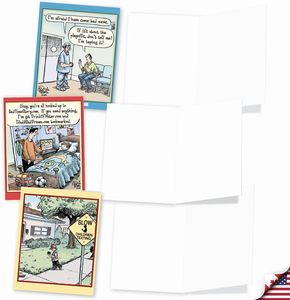 Divertido Juego <span class=keywords><strong>de</strong></span> <span class=keywords><strong>Tarjetas</strong></span> <span class=keywords><strong>de</strong></span> Humor Variadas <span class=keywords><strong>para</strong></span> Todas las Ocasiones, en Caja, 4 x 5.12 Pulgadas, con Sobres, Dibujos Animados y Cómics <span class=keywords><strong>para</strong></span> Hombres y <span class=keywords><strong>Mujeres</strong></span> - Product Image 3