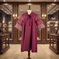 Robe d'été décontractée pour femme, nouvelle collection, couleur unie, douce, en voile extensible, ample, élégante et simple