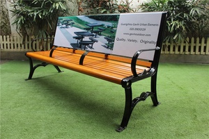 Hot <strong>Sale</strong> Outdoor <strong>Wooden</strong> City <strong>Bench</strong> with Advertisement AD Advertising <strong>Bench</strong> Outdoor - Product Image 5