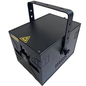 เครื่องฉายภาพสแกนเนอร์เลเซอร์3D 6W เครื่องฉายควบคุม DMX512สำหรับไนท์คลับงานแต่งงานและงานปาร์ตี้ไฟดิสโก้เวที - Product Image 1
