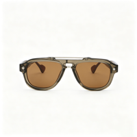 Lunettes de soleil unisexes polarisées UV400 style grenouille, monture intégrale, tendance hip-hop, rétro et cool, nouvelle collection 2026 transfrontalière