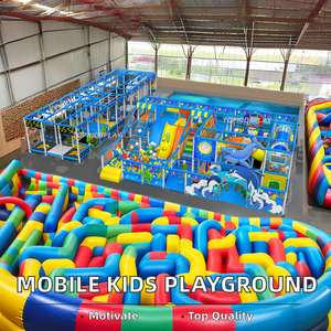 Домашняя/уличная детская Мобильная игровая площадка из мягкого модульного стекловолокна с пластиком для дома и торгового центра, для аренды - Product Image 6