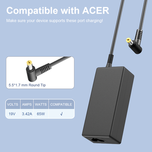 <span class=keywords><strong>Cargador</strong></span> para <span class=keywords><strong>Portátil</strong></span> <span class=keywords><strong>Acer</strong></span> de 5,5 mm x 1,7 mm, 19 V/3,42 A, 65 W, GaN 3.0, Tamaño Más Pequeño, <span class=keywords><strong>Portátil</strong></span> para Viajes, Hogar y Oficina, Adaptador de Corriente para <span class=keywords><strong>Portátil</strong></span> - Product Image 3