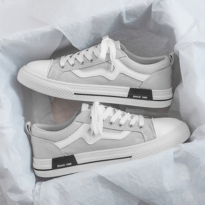 Zapatos de Lona de Estilo Urbano Modernos <span class=keywords><strong>y</strong></span> a la Moda para Hombre, de Corte Bajo, Resistentes al Desgaste <span class=keywords><strong>y</strong></span> Antideslizantes, Zapatos Casuales - Product Image 1