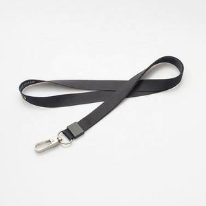 Lanière simple faite sur commande de sangle noire épaisse de polyester sans le logo - Product Image 3