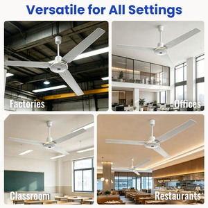 <span class=keywords><strong>Ventilateur</strong></span> de <span class=keywords><strong>plafond</strong></span> industriel de 48 pouces avec télécommande, 3 pales, moteur DC, grand flux d'air, <span class=keywords><strong>ventilateur</strong></span> noir pour salon et usage domestique - Product Image 5