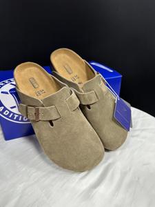 Sandalias Birkens Booston de Gamuza Vacuna Premium al por Mayor, Zapatos Casuales de Corcho Suave para Verano, Alta Comodidad para Hombres y Mujeres - Product Image 1