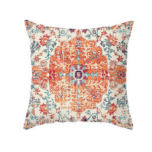Juego de Almohadas de Estilo Bohemio Retro con Estampado de Terciopelo Piel de Durazno, Cojín Decorativo para el Hogar - Product Image 1