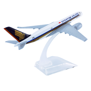 Avión fundido a presión de 16cm, modelo de avión de aleación de zinc, modelo Boeing y <span class=keywords><strong>Airbus</strong></span> para colección - Product Image 1