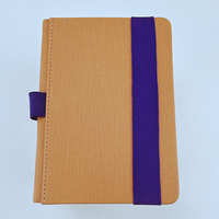 Carnet de notes personnalisé avec Logo, fournitures de bureau de haute qualité, papier personnalisé, bande élastique en cuir PU, Journal intime A5/ A6, vente en gros
