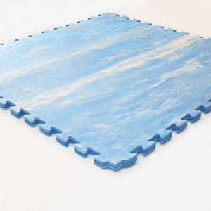 Thảm In Tùy Chỉnh Thảm Sàn Xốp Ghép Gạch EVA Ghép Nối Được Thảm Cỏ Xanh Thảm Thiết Kế Theo Yêu Cầu Đại Dương Vân Gỗ Màu Xanh Dương - Product Image 1