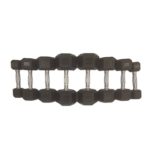 Toptan dambıl spor eğitim ekipmanları dambıl spor seti satılık siyah altıgen dambıl - Product Image 6