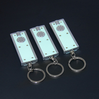 Mini lampe porte-clés UV LED créative carrée, idéale pour les campagnes publicitaires, offrant de petits cadeaux personnalisables avec logos imprimables