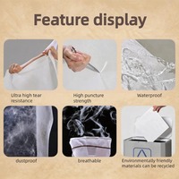 Papier Hypak similaire au Tyvek, imperméable et respectueux de l'environnement, rouleaux de papier personnalisables pour la production de sacs à main.
