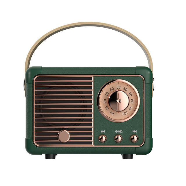 Retro V5.0 for Speaker Vintage Decor Wireless Mini Portable USB/TF/AUX Support Radio Built-in Battery 5-10 Hours Playtime