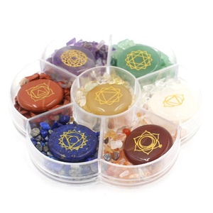 7 <strong>Chakra</strong> <strong>Engraved</strong> Words <strong>Stone</strong> Natural Seven <strong>Chakra</strong> Power <strong>Stone</strong> Box Set - Product Image 3