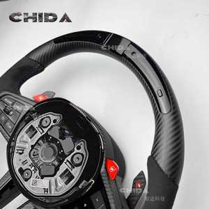 Adatto per BMW CS, Impugnatura in Fibra di Carbonio Opaca di Alta Qualità con LED e Rivestimento in Pelle Scamosciata, Compatibile con Serie G <span class=keywords><strong>G20</strong></span> <span class=keywords><strong>G30</strong></span> e Serie F F18 F30 F18 F22 - Product Image 6