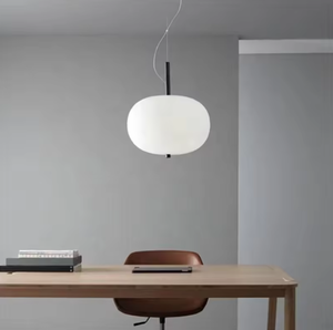 Hot Sale Tendering Simple Design Restaurant Oval Ball Pendant Transparent Glass Pendant <b>Light</b> - Product Image 3