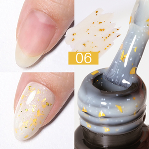 7ml or paillettes caoutchouc Base <span class=keywords><strong>Gel</strong></span> <span class=keywords><strong>vernis</strong></span> or rose <span class=keywords><strong>laiteux</strong></span> <span class=keywords><strong>blanc</strong></span> Semi Permanent UV LED Nail Art <span class=keywords><strong>Gel</strong></span> <span class=keywords><strong>vernis</strong></span> - Product Image 3
