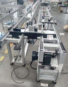 Automatische Verstelbare Snelheid Aluminium Roestvrijstalen Band Ketting Transportband <span class=keywords><strong>Pallet</strong></span> Transportband Voor Overdracht Van Elektrische Accessoires - Product Image 5