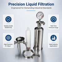 Nouveau système de filtration de boissons en acier inoxydable pour bière, alcool, vodka, vin, cognac, brandy, usage industriel, taille des particules 5 µm, haute performance